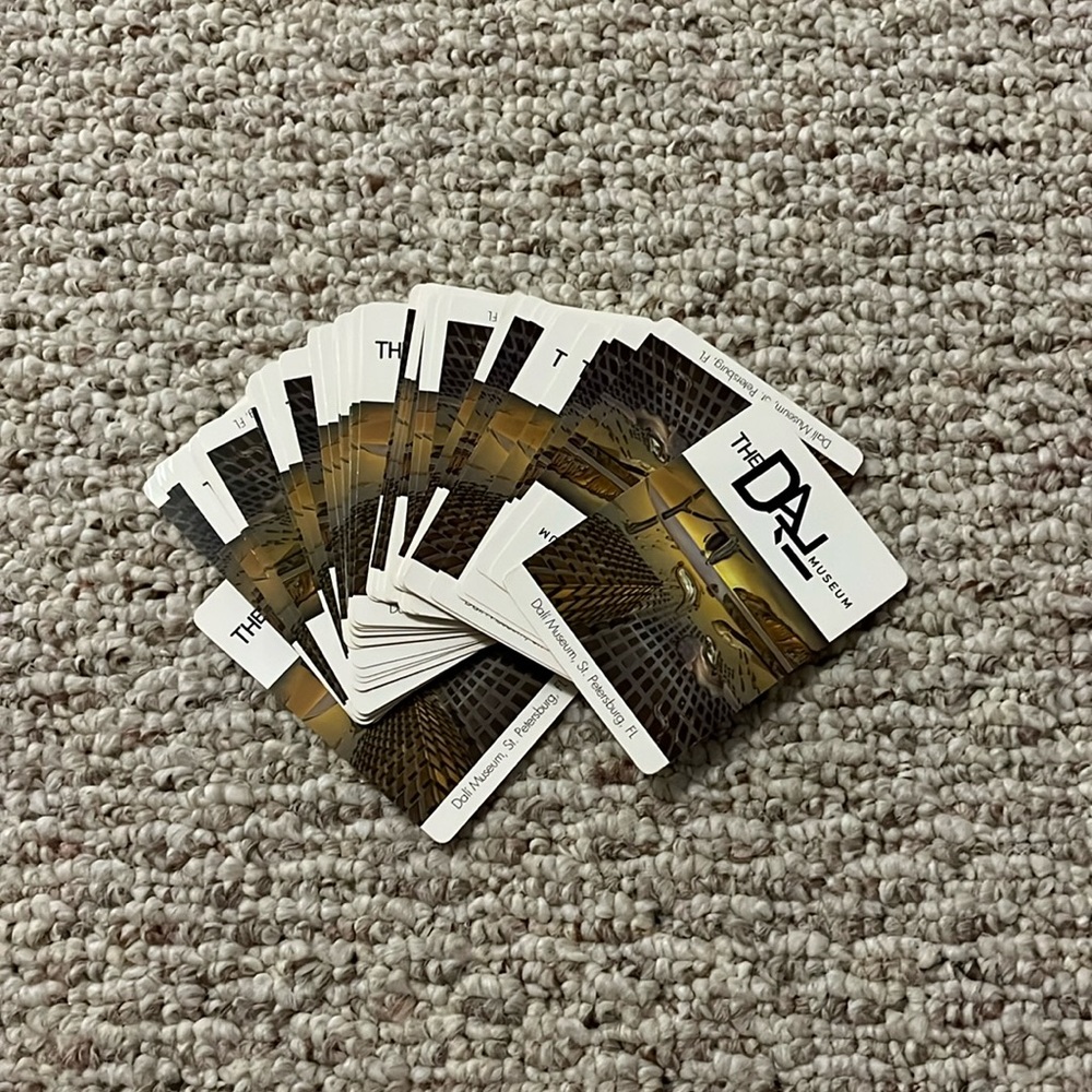 Salvador Dali deck of cards 8 cards missing